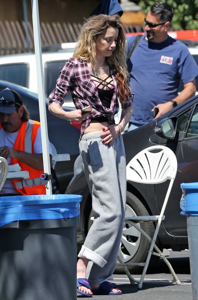 Amber Heard on the Set of Run Away With Me in LA 03/26/2018-3