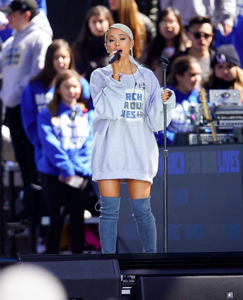 Ariana Grande Performs at the March for Our Lives in Washington 03/24/2018-2