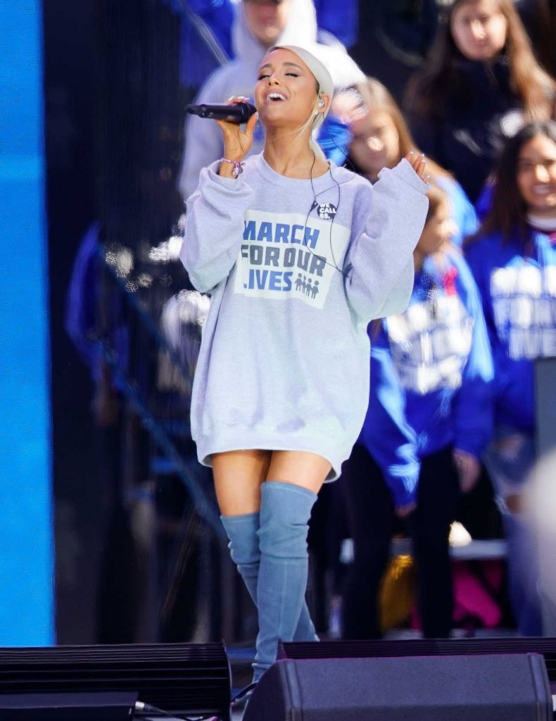 Ariana Grande Performs at the March for Our Lives in Washington 03/24/2018-3