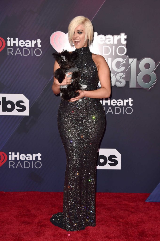 Bebe Rexha at 2018 iHeartRadio Music Awards in Inglewood 03/11/2018-1