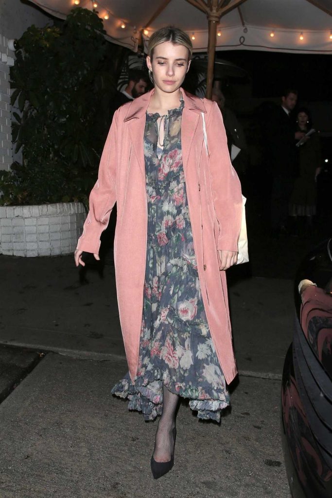 Emma Roberts Grabs Dinner at the Chateau Marmont in West Hollywood 03/21/2018-2