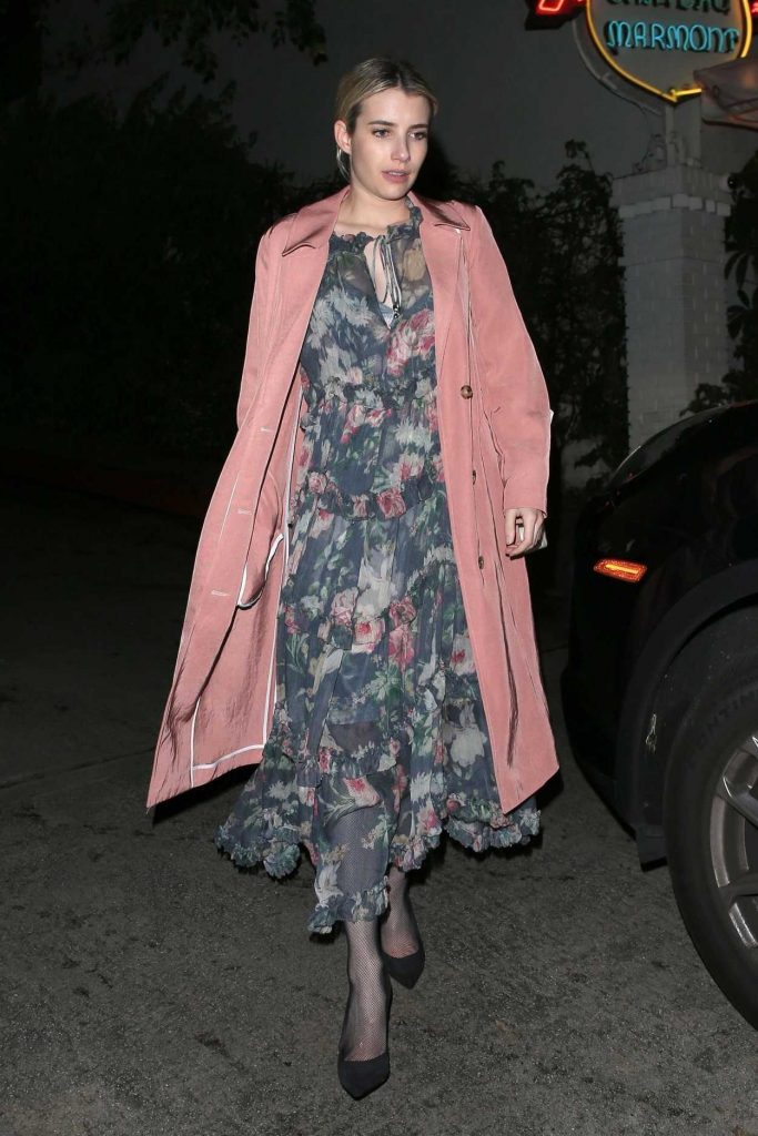 Emma Roberts Grabs Dinner at the Chateau Marmont in West Hollywood 03/21/2018-4
