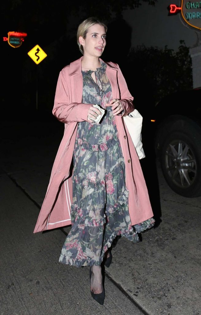 Emma Roberts Grabs Dinner at the Chateau Marmont in West Hollywood 03/21/2018-5