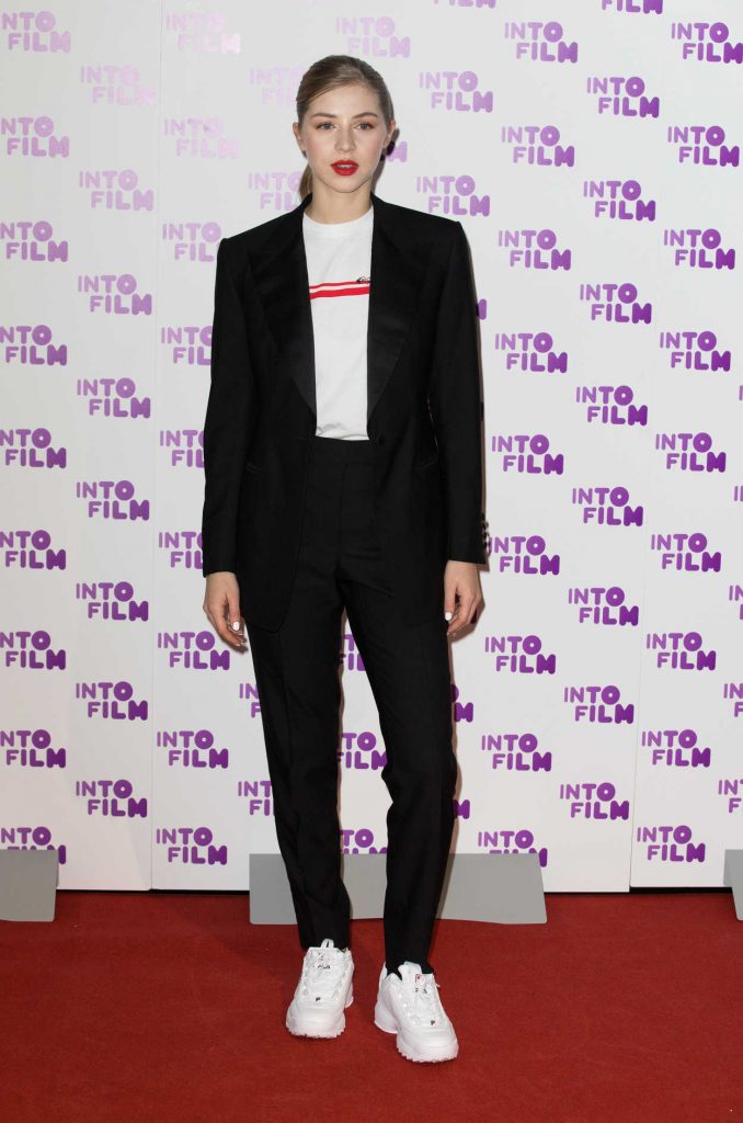 Hermione Corfield Attends 2018 Into Film Awards in London 03/13/2018-1