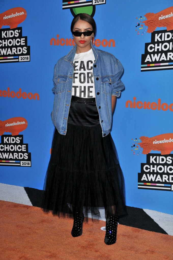 Kat Graham at 2018 Nickelodeon Kids’ Choice Awards in Los Angeles 03/24/2018-1