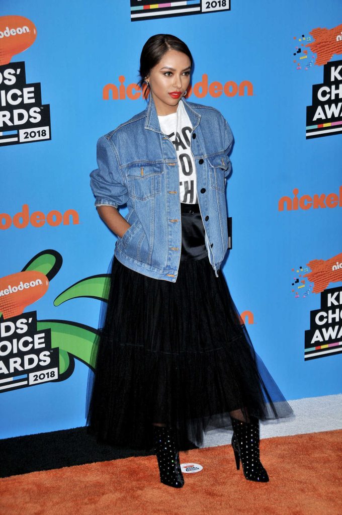 Kat Graham at 2018 Nickelodeon Kids’ Choice Awards in Los Angeles 03/24/2018-3