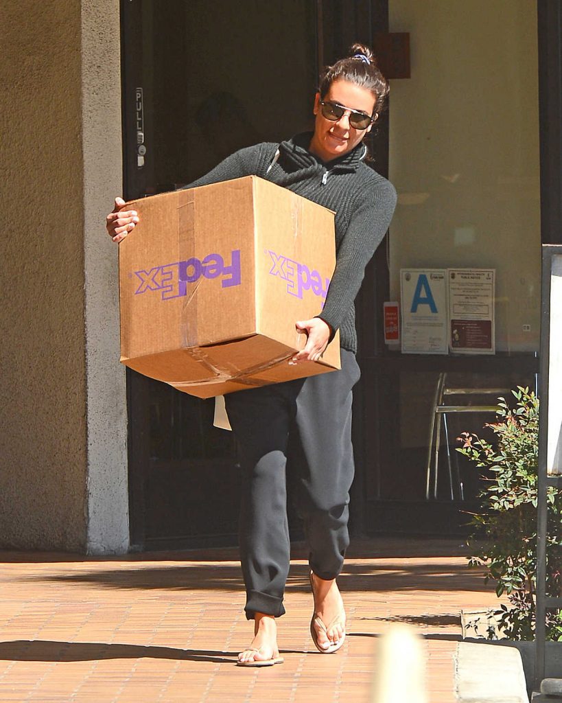 Lea Michele Was Spotted Dropping off a Package at FedEx in Los Angeles 03/26/2018-3