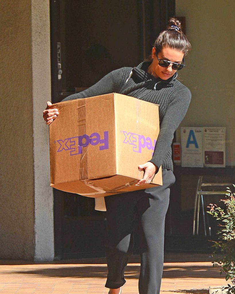 Lea Michele Was Spotted Dropping off a Package at FedEx in Los Angeles 03/26/2018-4