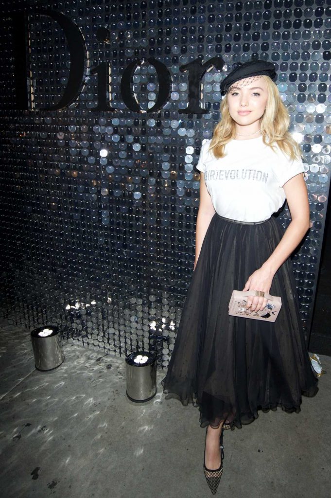 Peyton List Arrives at the Dior Addict Lacquer Pump Launch Party in West Hollywood 03/14/2018-3