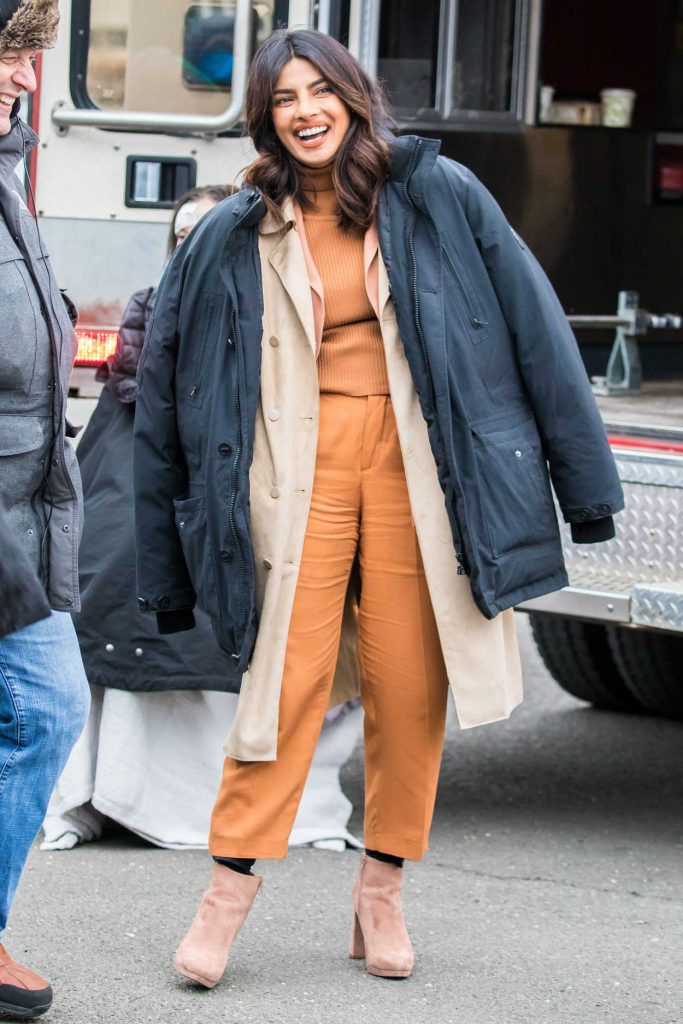 Priyanka Chopra on the Set of Quantico in Red Hook, Brooklyn, New York City 03/12/2018-1