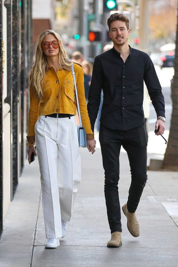 Romee Strijd Was Spotted with Her Boyfriend on Rodeo Drive in Beverly Hills 02/28/2018-2
