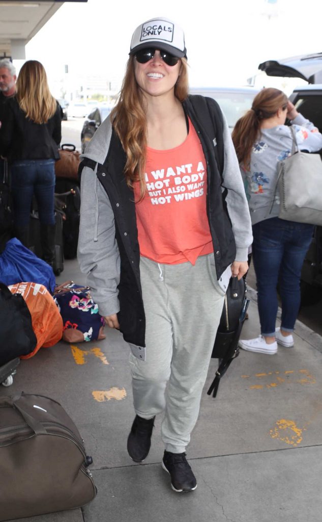 Ronda Rousey Arrives at LAX Airport in Los Angeles 03/12/2018-1
