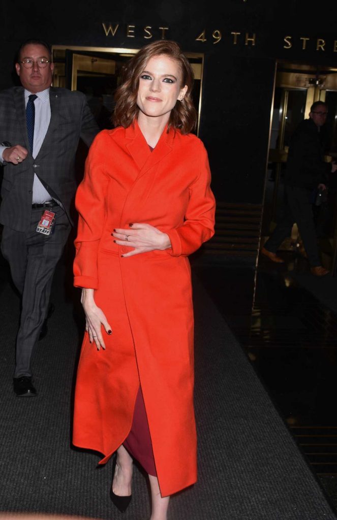 Rose Leslie Arrives at Late Night With Seth Meyers in New York City 03/12/2018-2