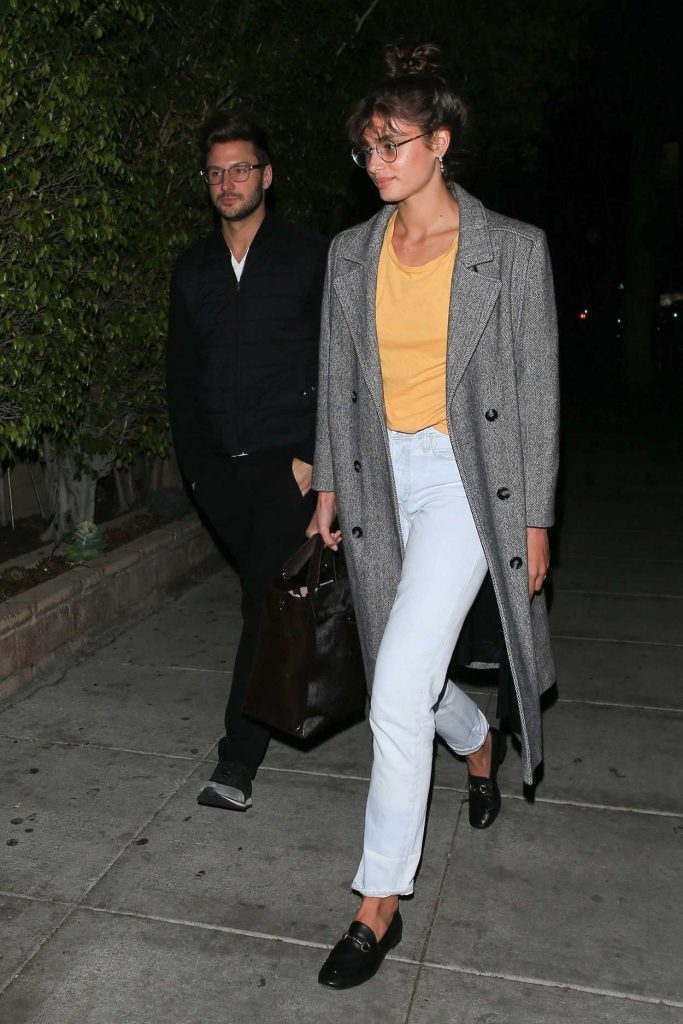 Taylor Hill Has a Dinner Date with Her Boyfriend Michael Stephen Shank at Matsuhisa Restaurant in Beverly Hills 02/28/2018-1