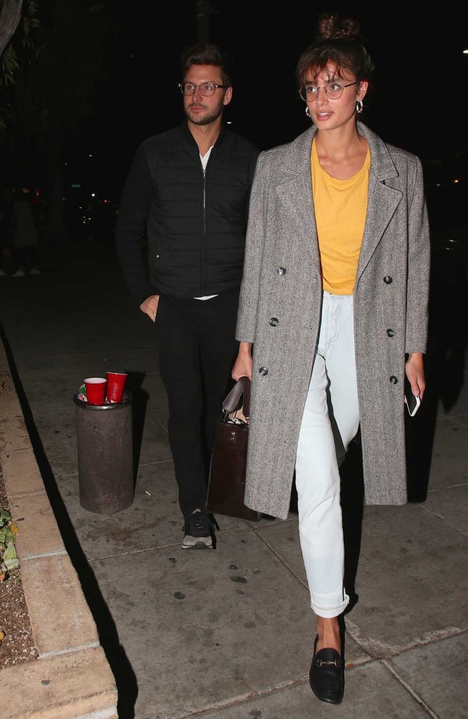 Taylor Hill Has a Dinner Date with Her Boyfriend Michael Stephen Shank at Matsuhisa Restaurant in Beverly Hills 02/28/2018-5
