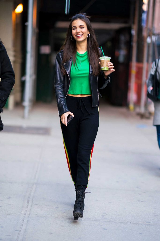 Victoria Justice Wears Alice + Olivia in Gramercy Park in NYC 03/17/2018-2