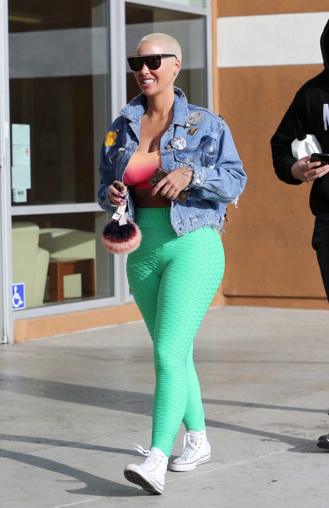 Amber Rose Leaves the Gym in Los Angeles 04/06/2018-2