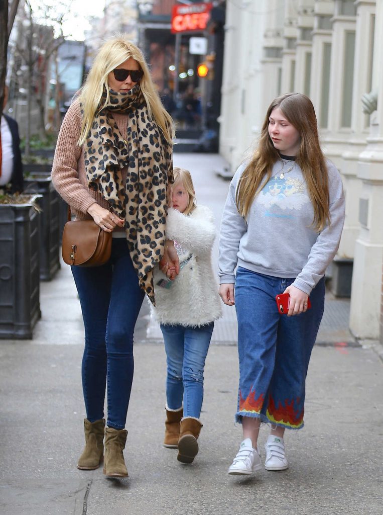Claudia Schiffer Was Spotted with Her Kids Out in NYC 04/10/2018