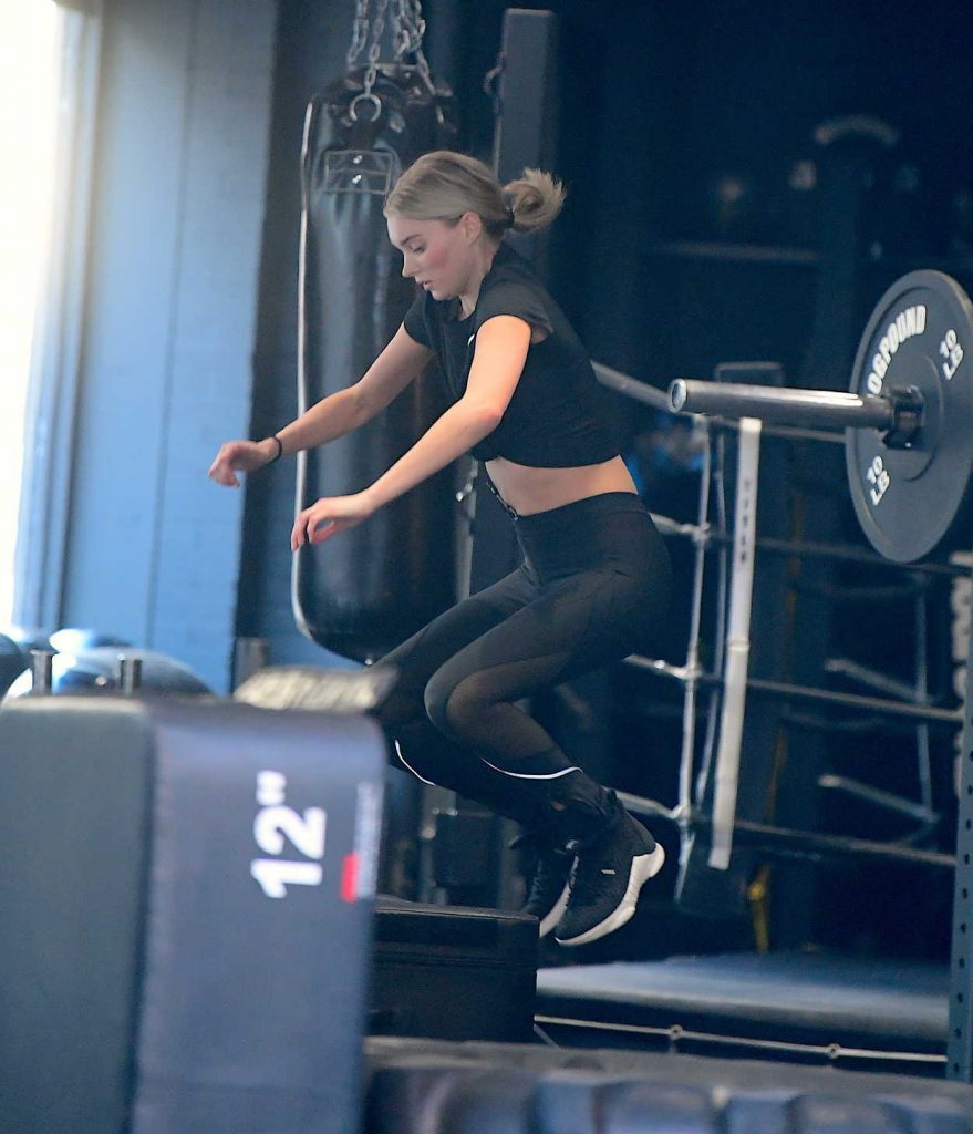 Elsa Hosk at the Gym in NYC 04/12/2018-1