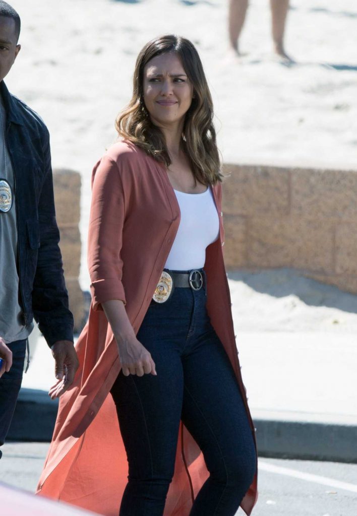 Jessica Alba on the Set of Untitled Bad Boys Spinoff Pilot in Los Angeles 03/28/2018-4