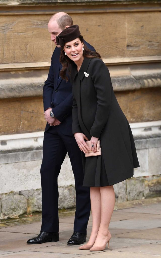 Kate Middleton Attends an Easter Service at St George's Chapel in Windsor 04/01/2018-2