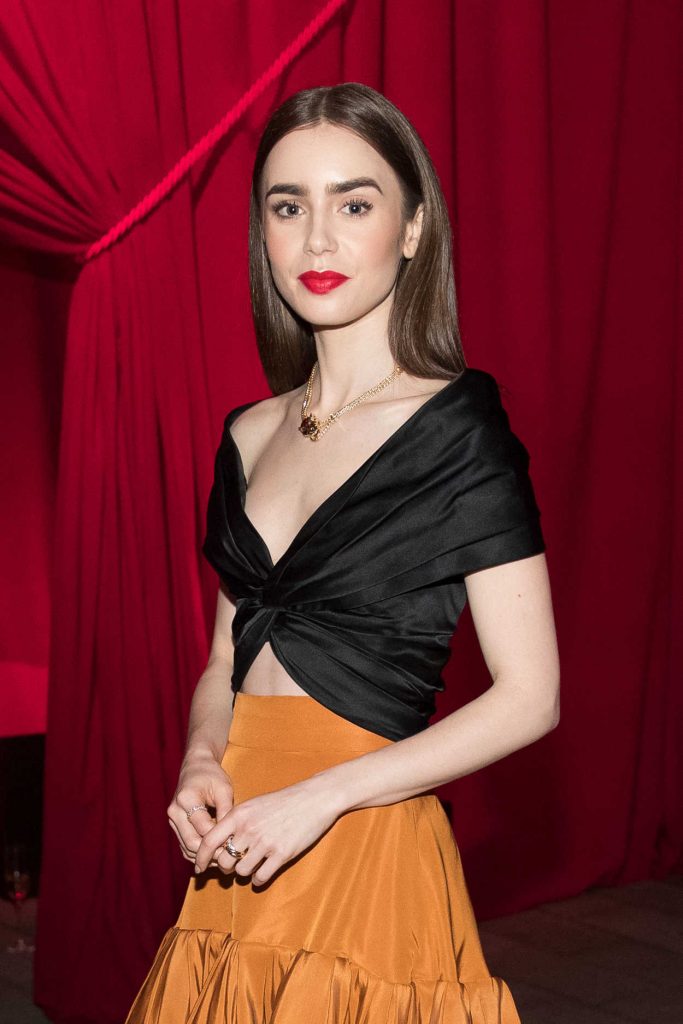 Lily Collins at 2018 Cartier's Junior Committee of the Fine Arts Museums of San Francisco Mid-Winter Gala at the de Young Museum 04/06/2018-5