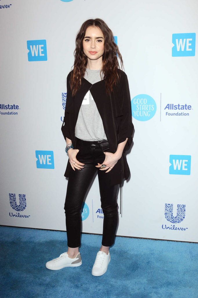 Lily Collins at WE Day California in Los Angeles 04/19/2018-4