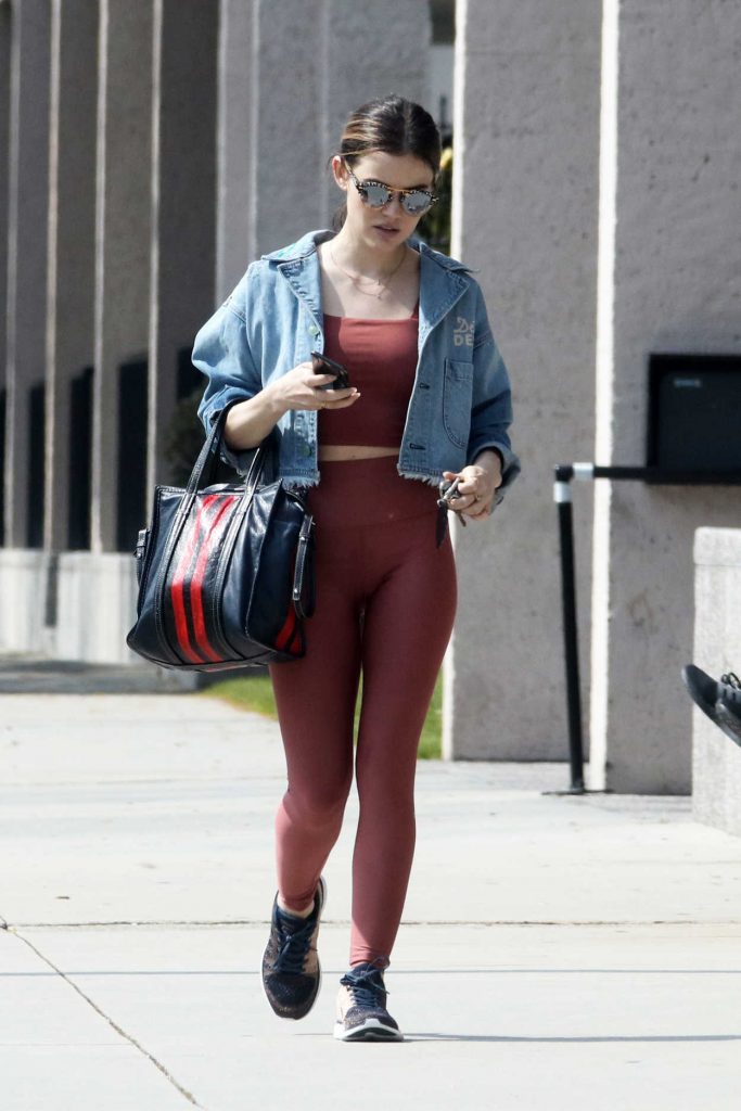 Lucy Hale Hits the Gym in LA 04/03/2018-2