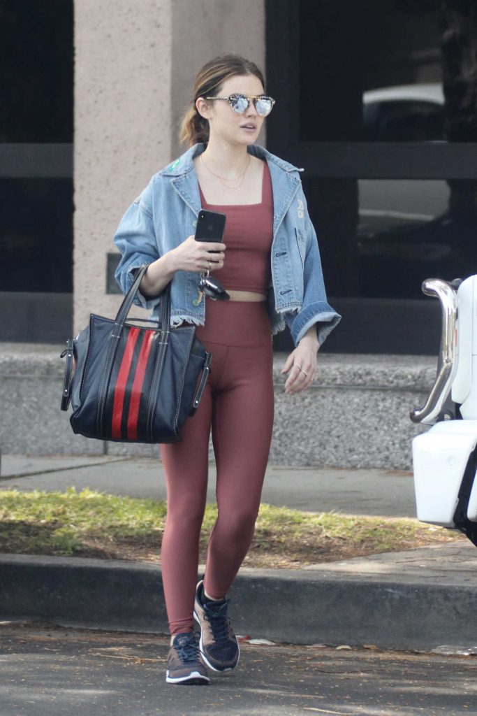 Lucy Hale Hits the Gym in LA 04/03/2018-5