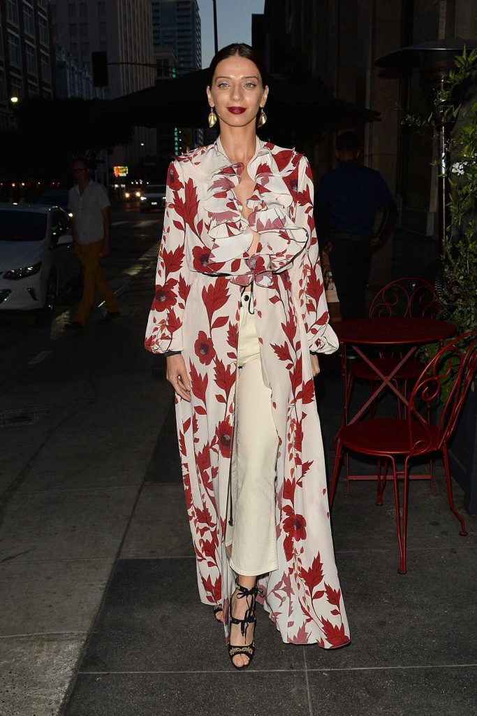 Angela Sarafyan Arrives at the Vogue Denim Dinner in Los Angeles 05/15/2018-3