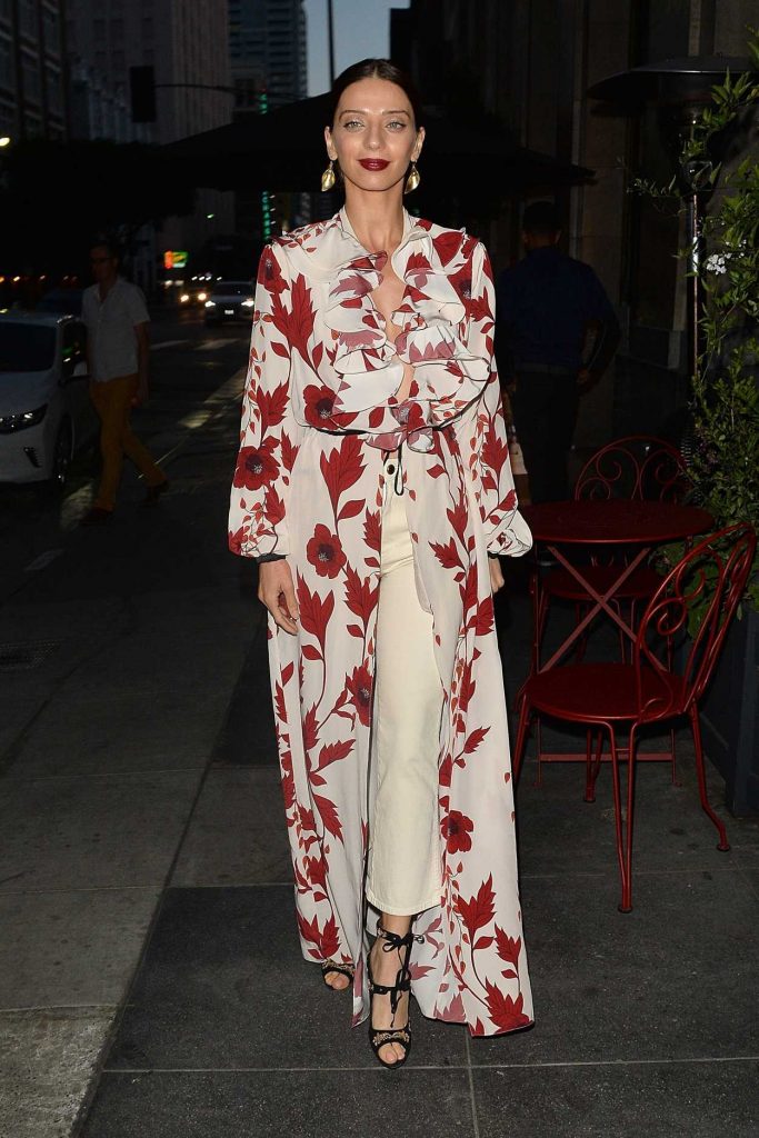 Angela Sarafyan Arrives at the Vogue Denim Dinner in Los Angeles 05/15/2018-4