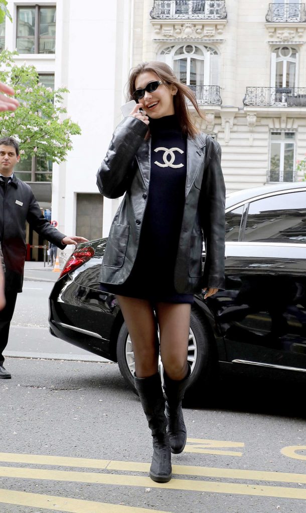 Bella Hadid Leaves the Chanel Store in Paris 05/02/2018-2