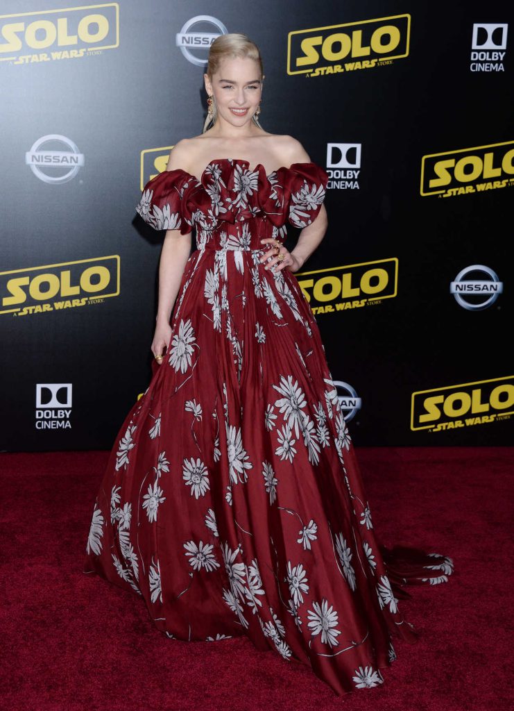 Emilia Clarke at the Solo: A Star Wars Story Premiere in Los Angeles 05/10/2018-1