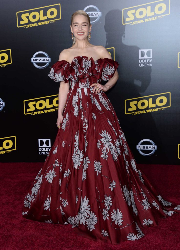 Emilia Clarke at the Solo: A Star Wars Story Premiere in Los Angeles 05/10/2018-2