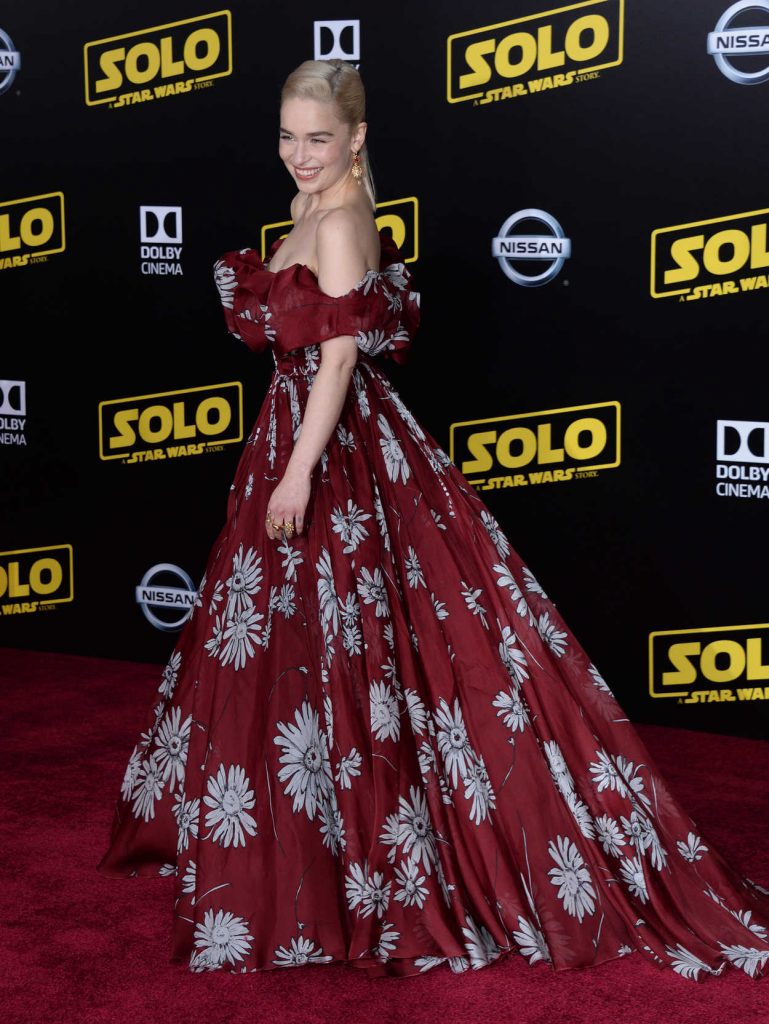 Emilia Clarke at the Solo: A Star Wars Story Premiere in Los Angeles 05/10/2018-3