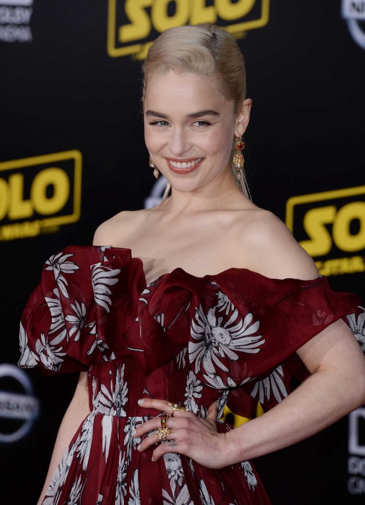 Emilia Clarke at the Solo: A Star Wars Story Premiere in Los Angeles 05/10/2018-5