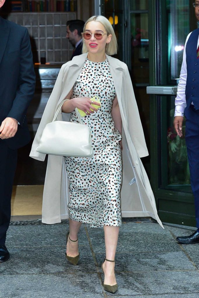 Emilia Clarke Leaves the Good Morning America Studios in NYC 05/23/2018-2