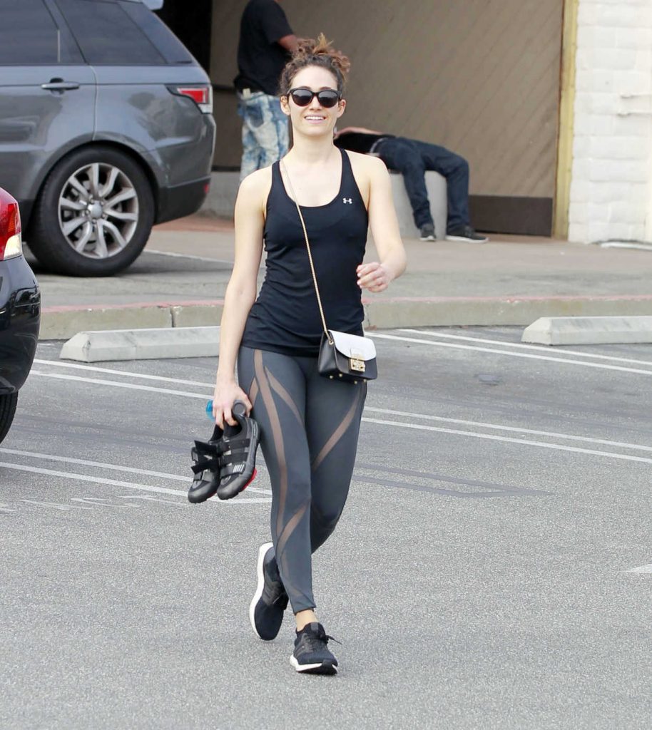 Emmy Rossum Was Seen Out of SoulCycle Gym in Brentwood 05/23/2018-2
