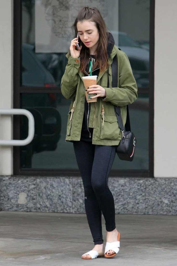 Lily Collins Stops by Starbucks in West Hollywood 05/19/2018-3