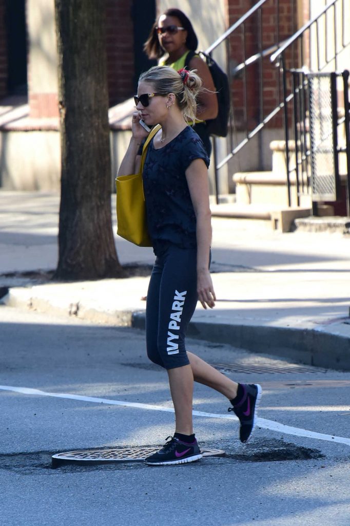 Sienna Miller Heads to the Gym in New York City 05/03/2018-2