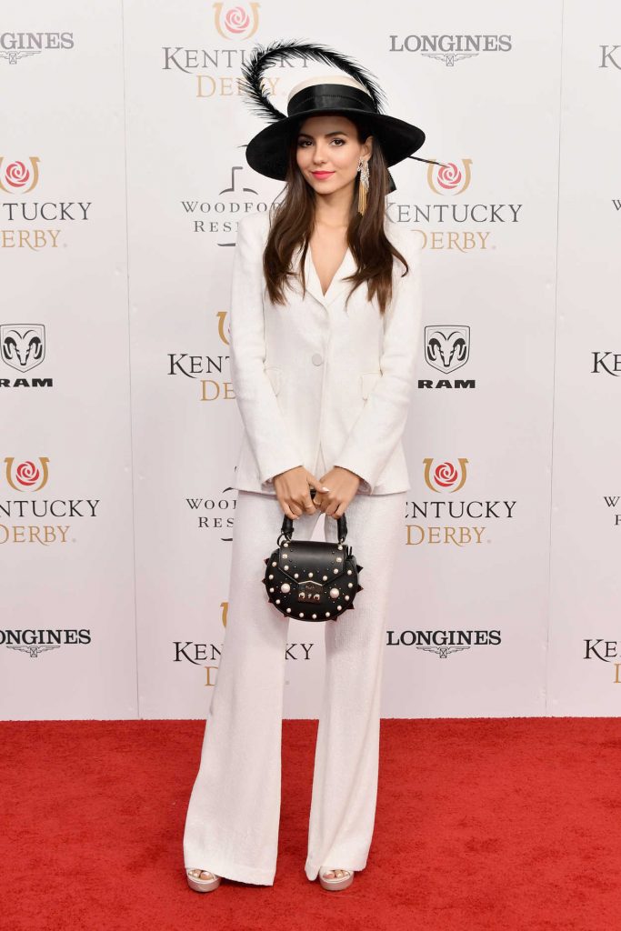 Victoria Justice at Kentucky Derby 144 at Churchill Downs in Louisville 05/05/2018-1