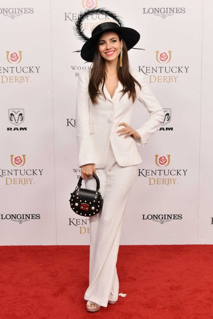 Victoria Justice at Kentucky Derby 144 at Churchill Downs in Louisville 05/05/2018-2