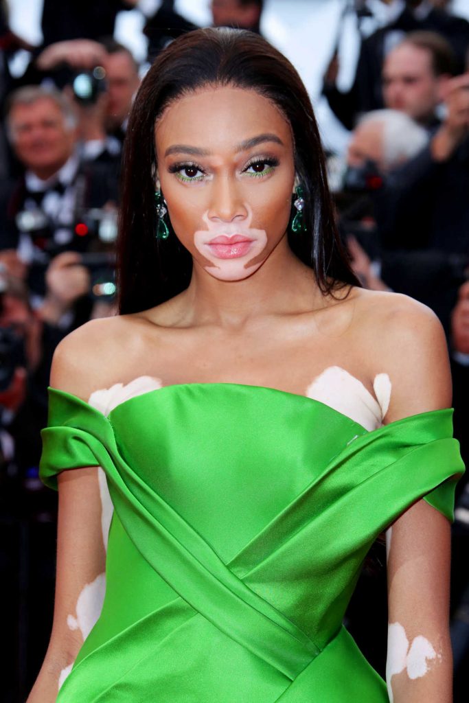 Winnie Harlow at the Blackkklansman Premiere During the 71st Cannes Film Festival in Cannes 05/14/2018-5