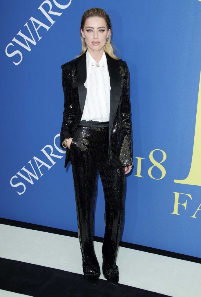 Amber Heard at 2018 CFDA Fashion Awards at Brooklyn Museum in New York City 06/04/2018-1