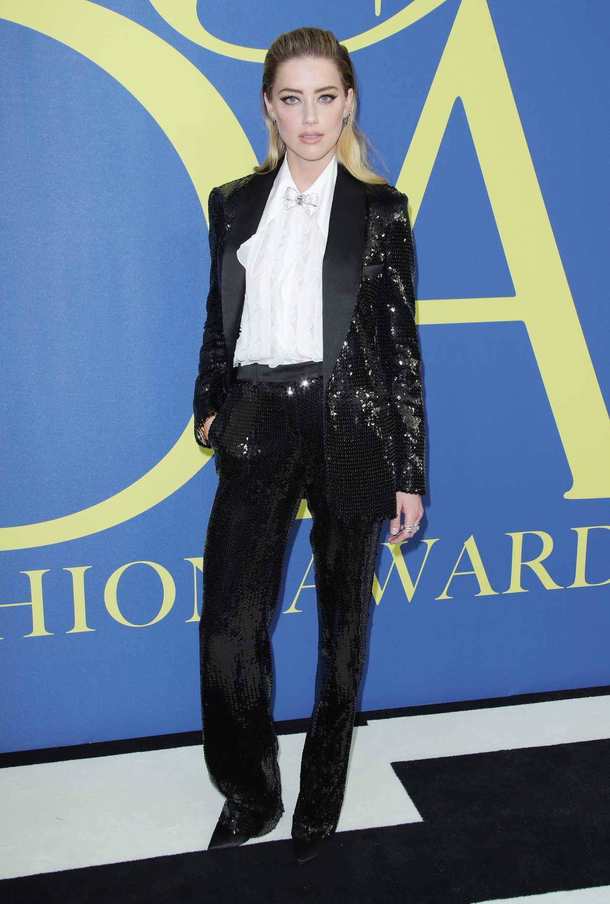 Amber Heard at 2018 CFDA Fashion Awards at Brooklyn Museum in New York ...
