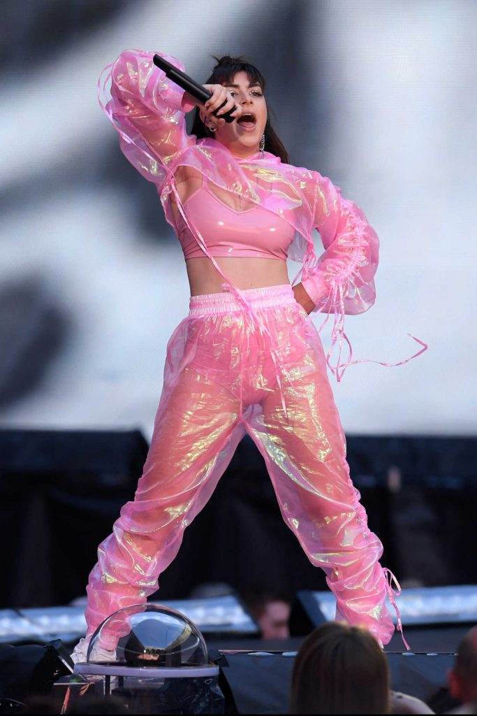 Charli XCX Performs Live on Stage During Taylor Swift's Tour at Wembley Stadium in London 06/22/2018-1