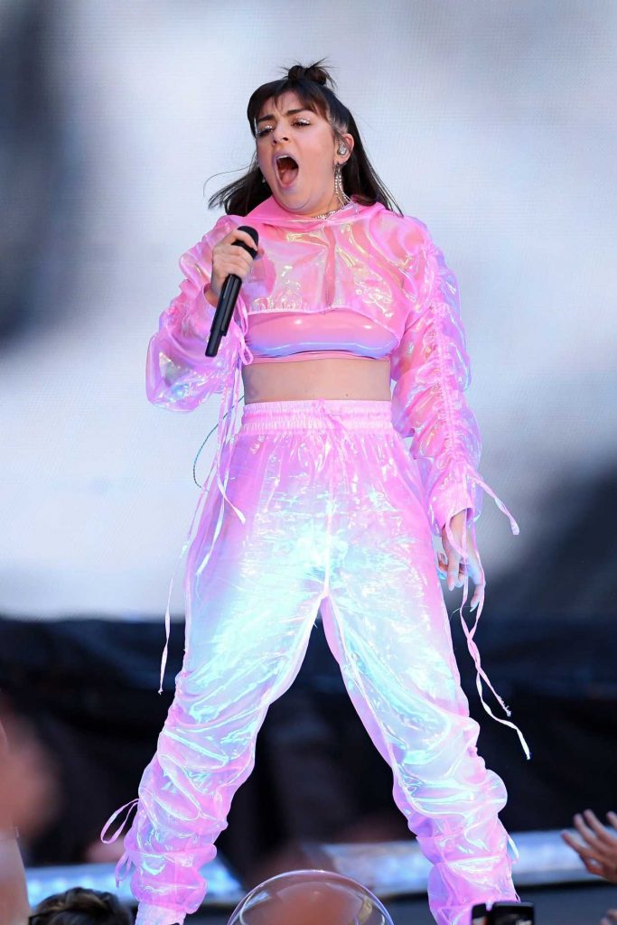 Charli XCX Performs Live on Stage During Taylor Swift's Tour at Wembley Stadium in London 06/22/2018-5