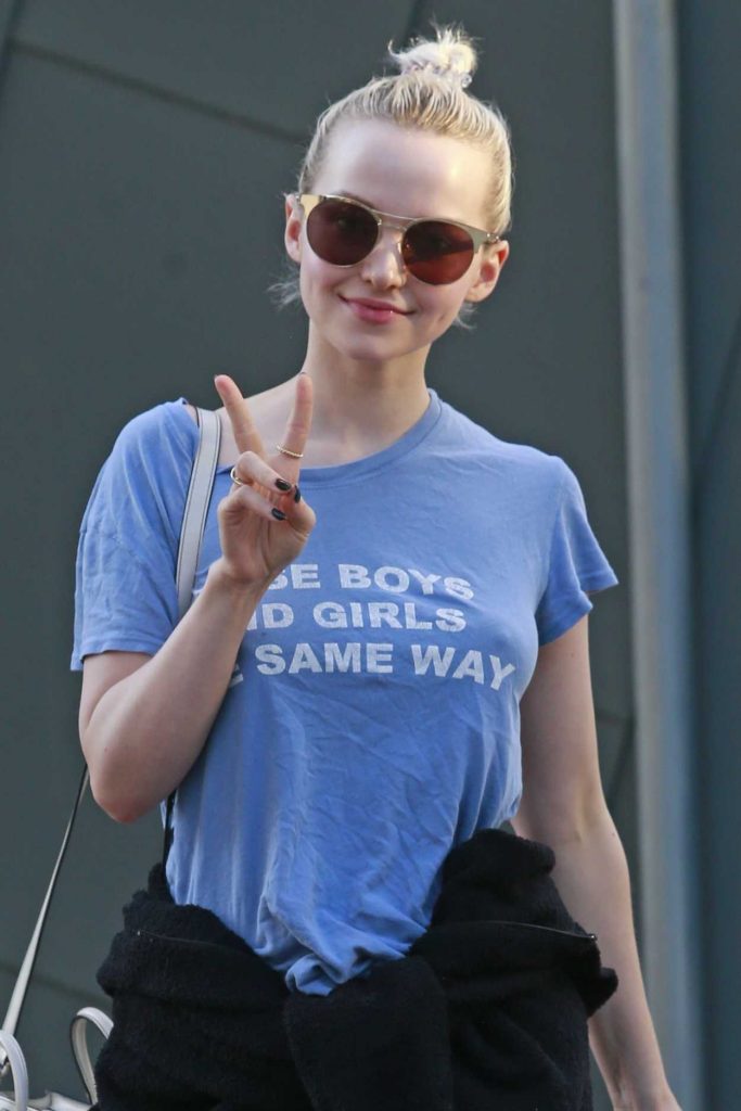 Dove Cameron Leaves Her Nails Salon in Vancouver 06/01/2018-5