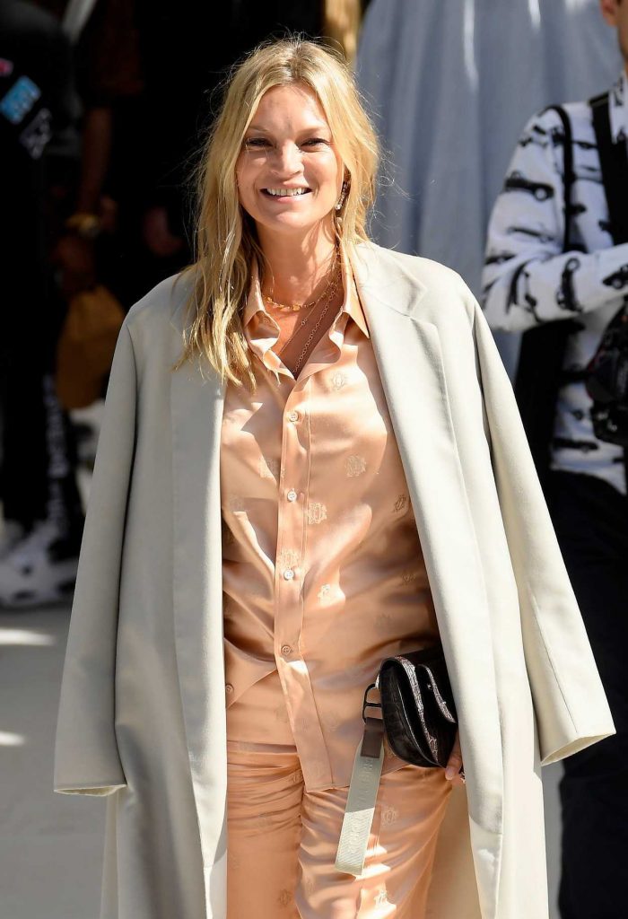 Kate Moss Arrives at the Dior Homme Show During Paris Fashion Week Men's in Paris 06/23/2018-3