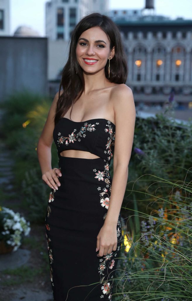 Victoria Justice at the Shop Saks With Platinum Benefit Launch at The NoMad Hotel Rooftop in NYC 06/26/2018-3